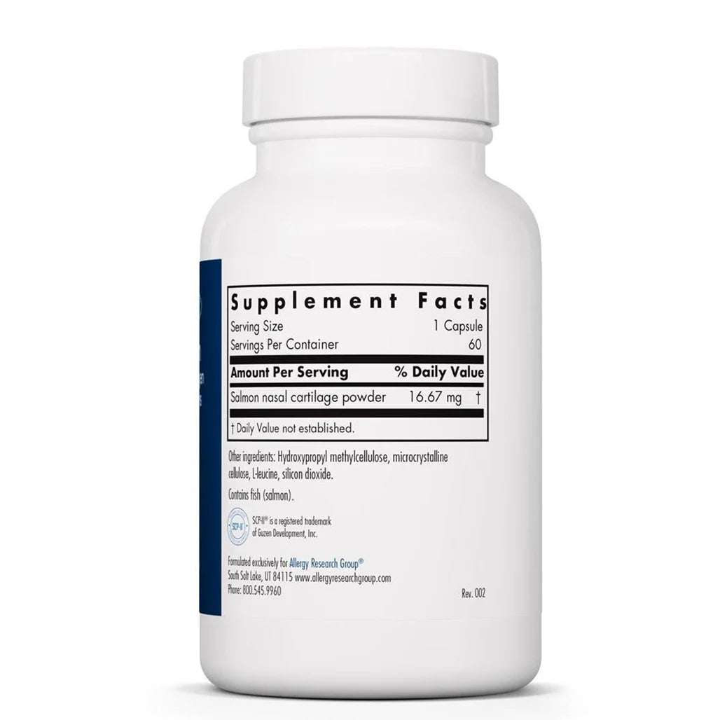 Allergy Research Group Salmon Collagen Complex vegcaps label