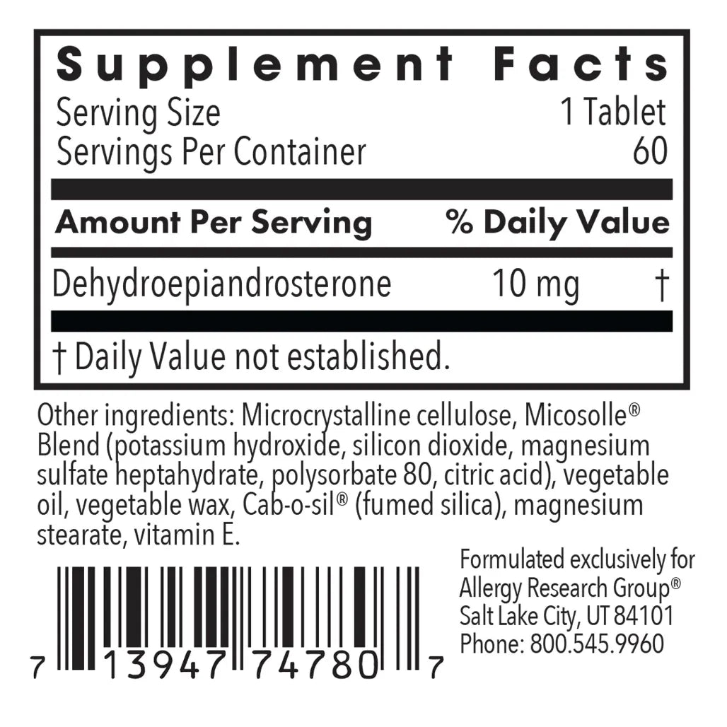 Allergy Research Group DHEA 10 mg - 60 tabs