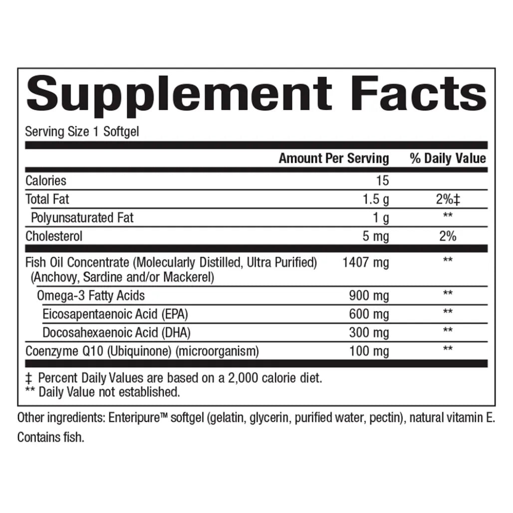 Optimega-3 Q10 Bioclinic Naturals