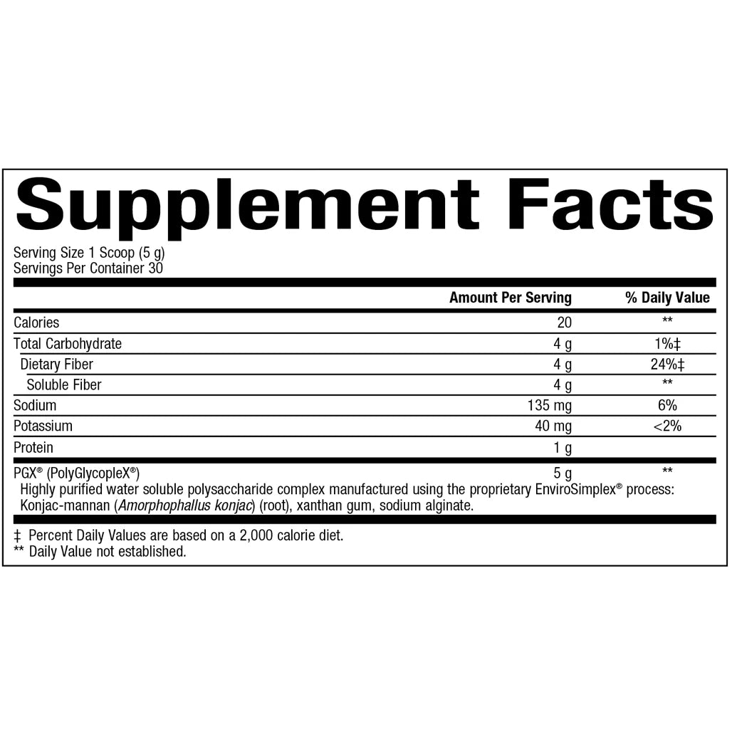 PGX Granules Fiber Unflavored Bioclinic Naturals