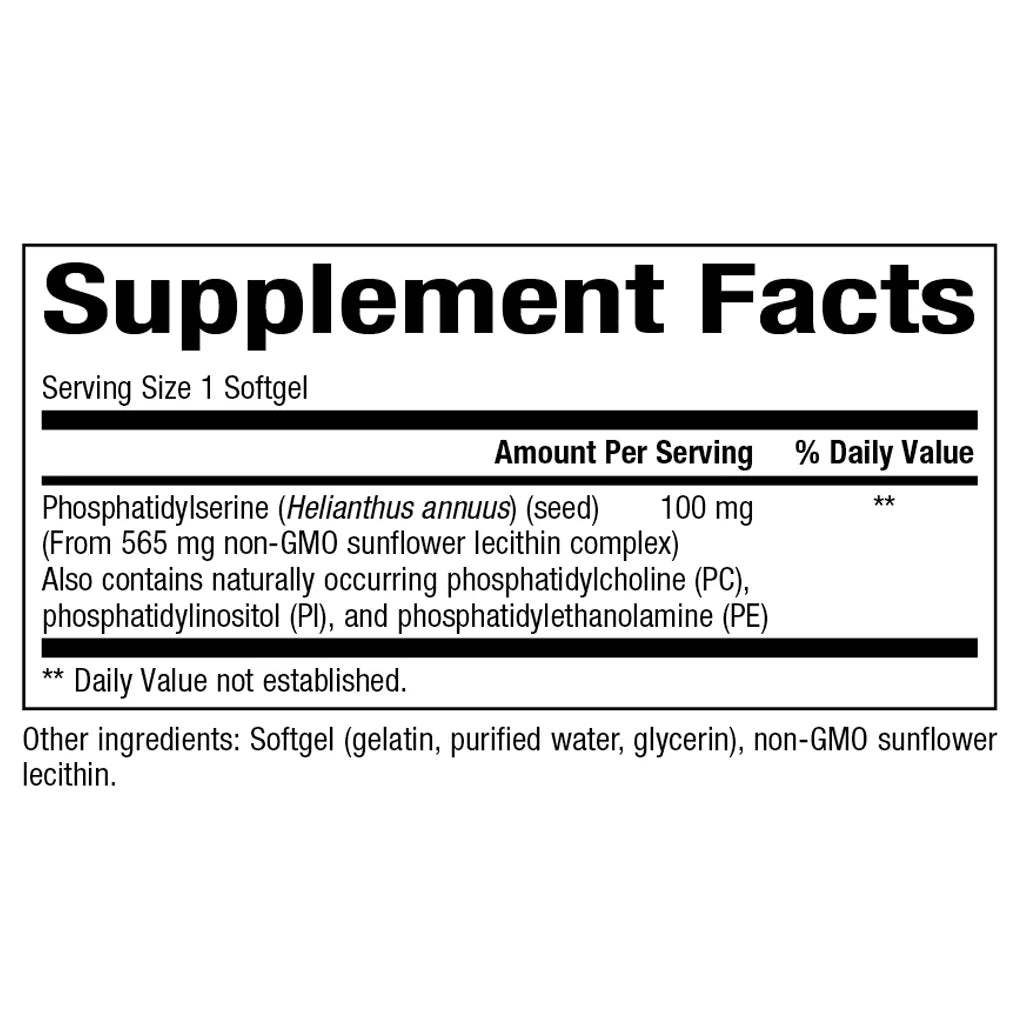 Phosphatidylserine 100mg Bioclinic Naturals