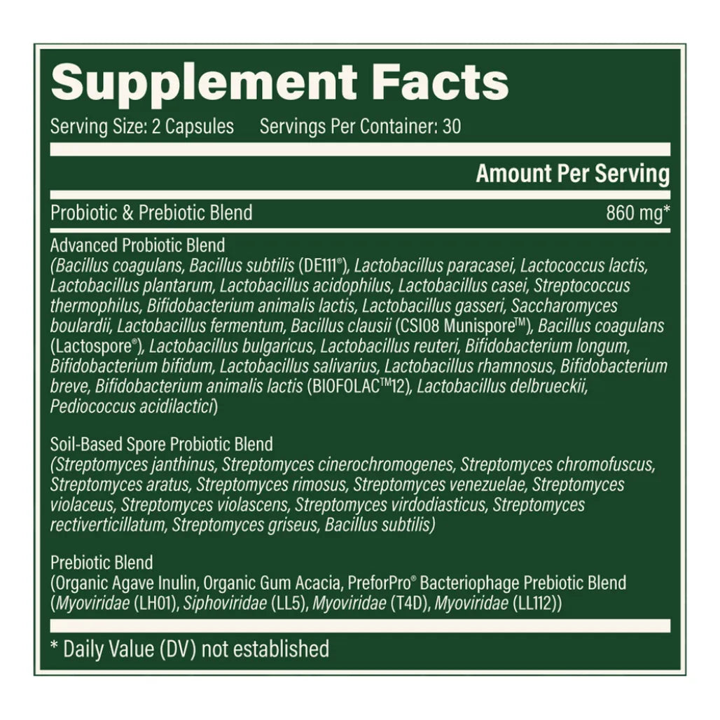 Global Healing Ultimate Probiotic Supplement Ingredients