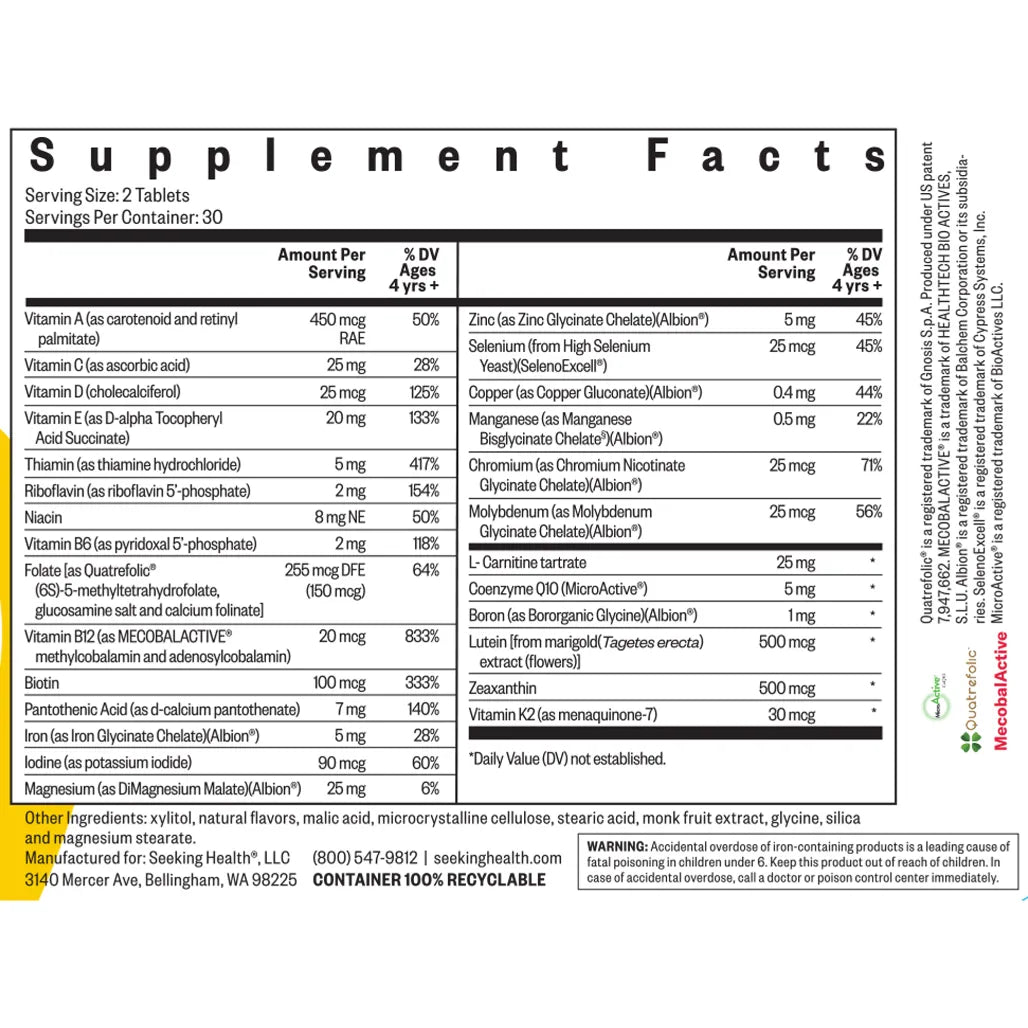 Kid's Multivitamin Chewable Seeking Health