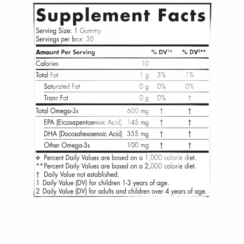 ingredients Nordic Naturals Children's DHA - Support Brain Development