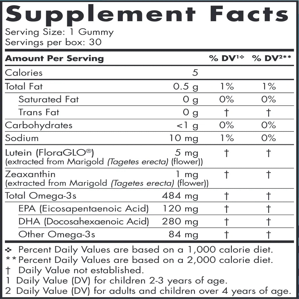 ingredient Nordic Naturals Children's Eye Health Gummies - Supports Eye Health