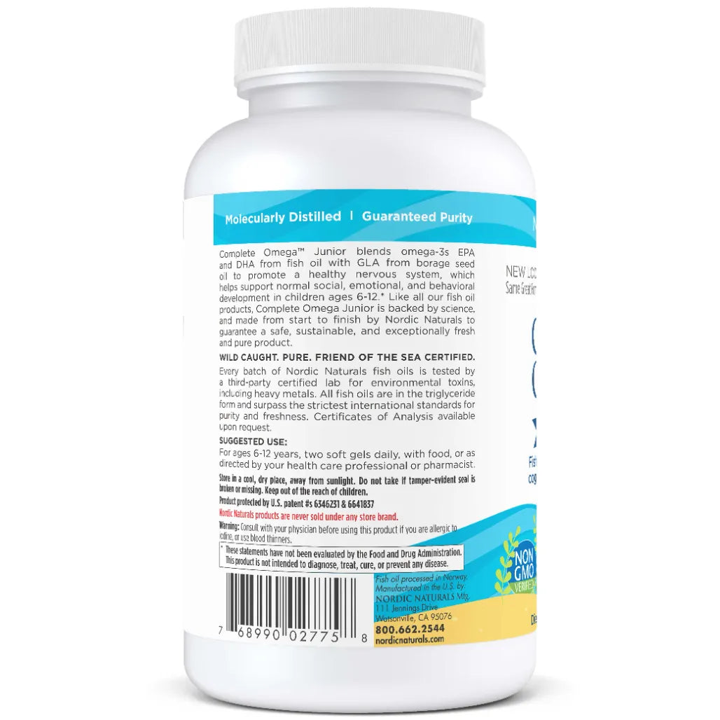 About Nordic Naturals Complete Omega Junior - Supports Optimal Brain Function