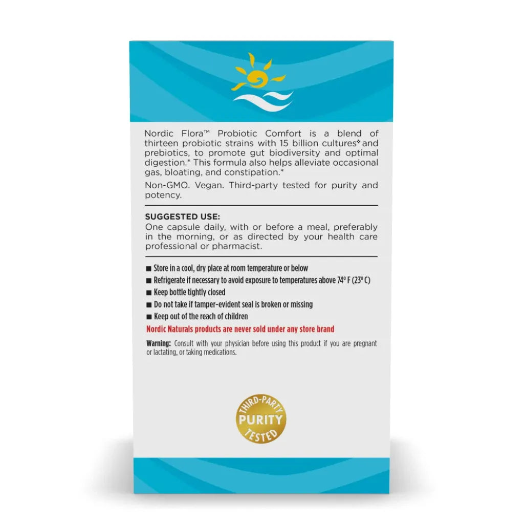 About Nordic Naturals Nordic Flora Probiotic Comfort - Promote Gut Biodiversity