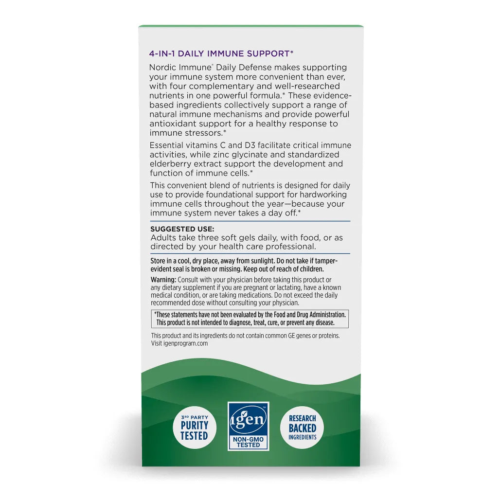 AboutNordic Naturals Nordic Immune Daily Defense - Support Immune System