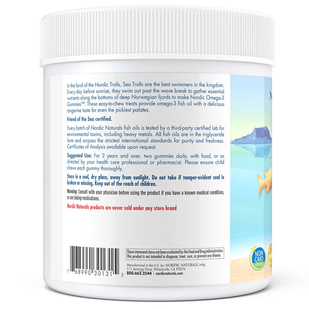 About Nordic Naturals Nordic Omega-3 Gummies - With Purified Fish Oil