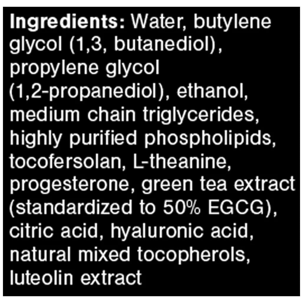 QuickSilver Scientific Peace Serum Ingredients