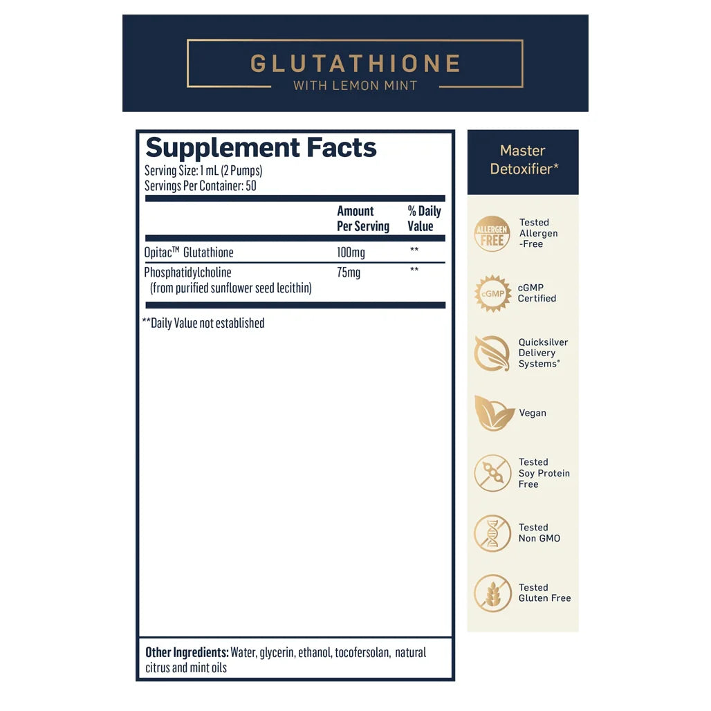 QuickSilver Scientific Advanced PushCatch Detox System supplement facts