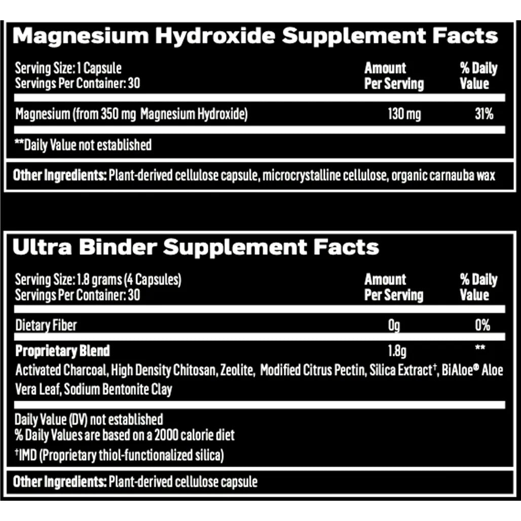 Ultra Binder Combo Pack Ingredients