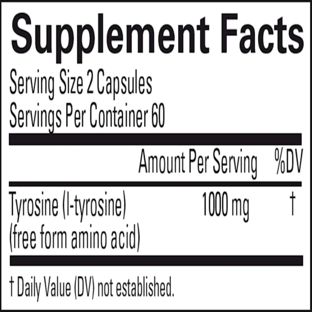 BrainMD Tyrosine supplement capsules - Improves Cognitive Function and Relieves from Stress