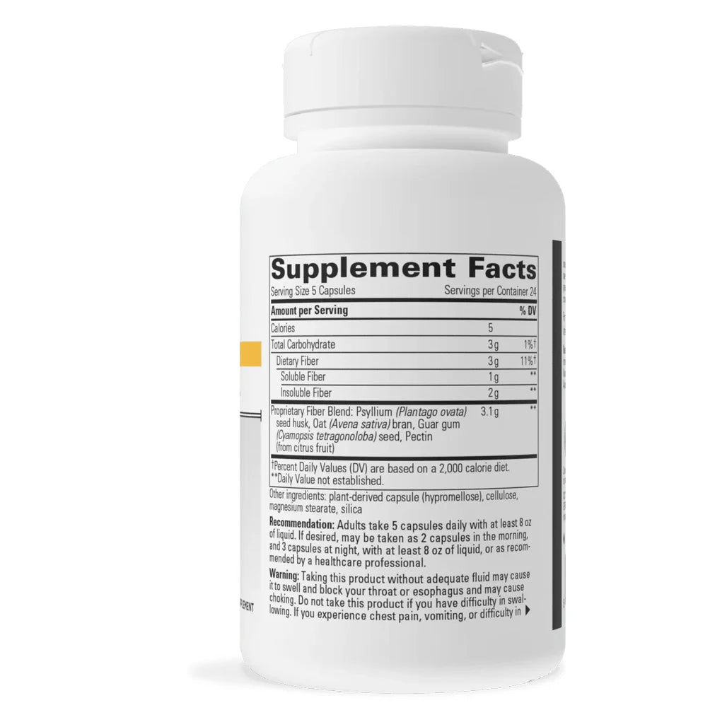 Integrative Therapeutics Fiber Formula 120 vegcaps supplement facts