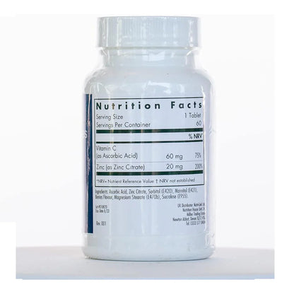 Buy Allergy Research Group Zinc Chewables with Vitamin C - 60 tabs