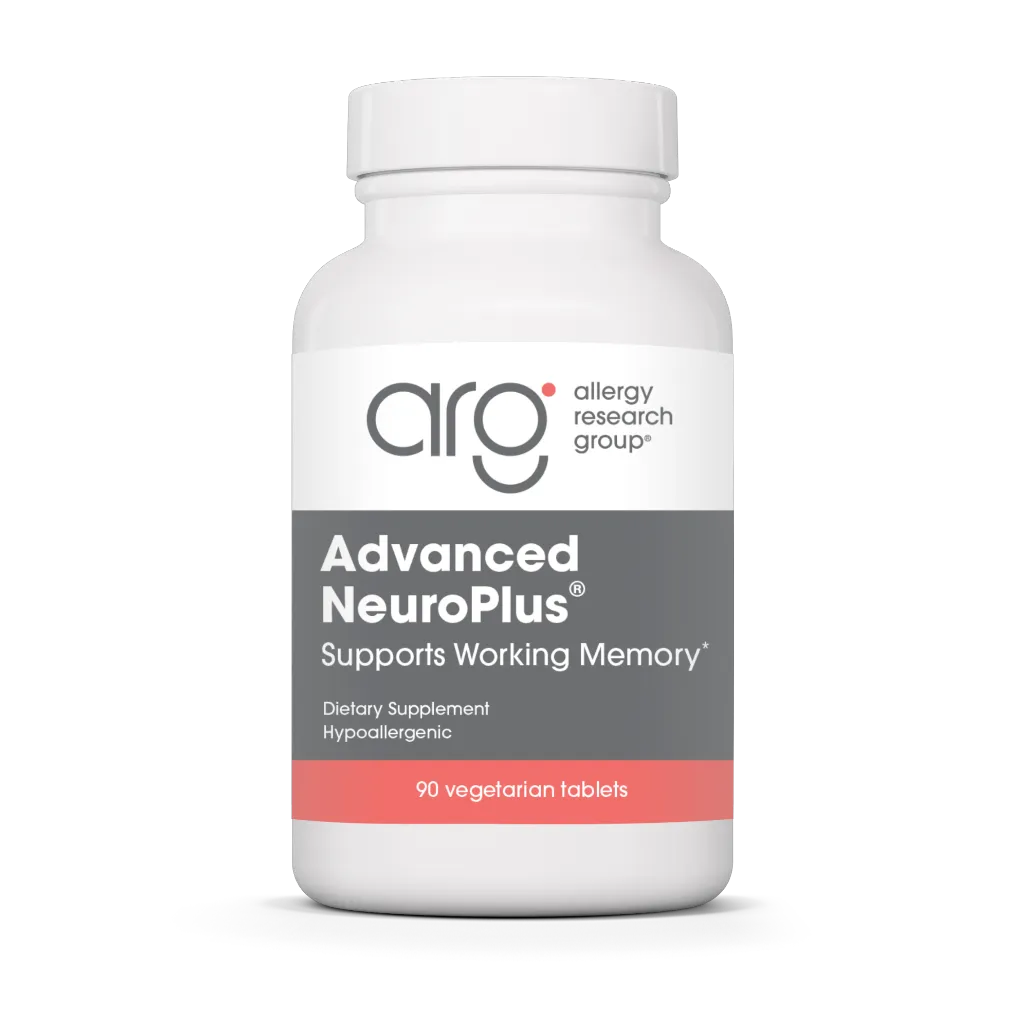 Allergy Research Group Advanced NeuroPlus vegtabs label