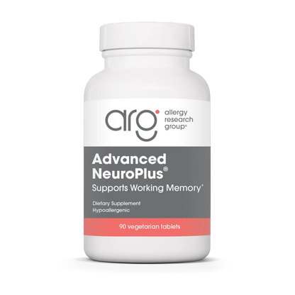 Allergy Research Group Advanced NeuroPlus vegtabs label