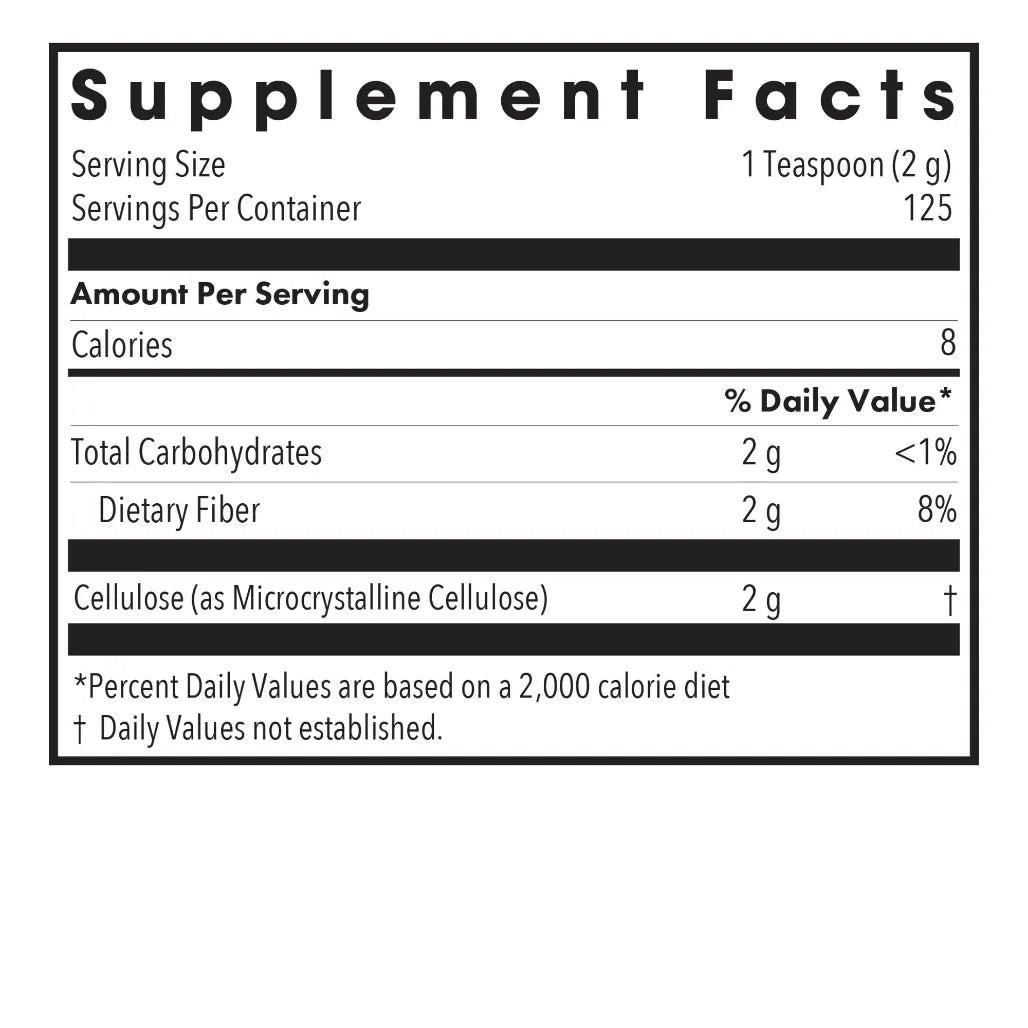 Allergy Research Group Cellulose Powder - 250 gms