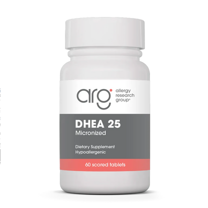 Allergy Research Group DHEA 25 tablets label