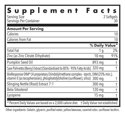 Allergy Research Group DIM Palmetto Prostate Formula - 60 Softgels