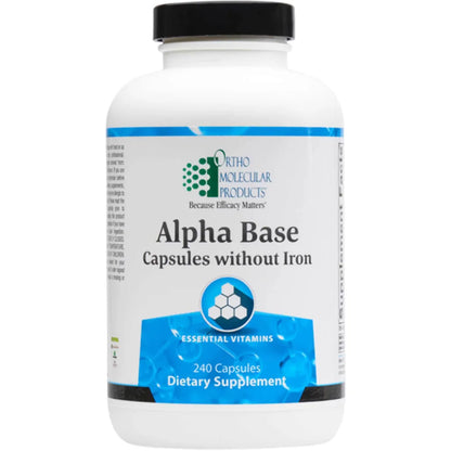 Alpha Base Capsules without Iron 
Ortho Molecular Products