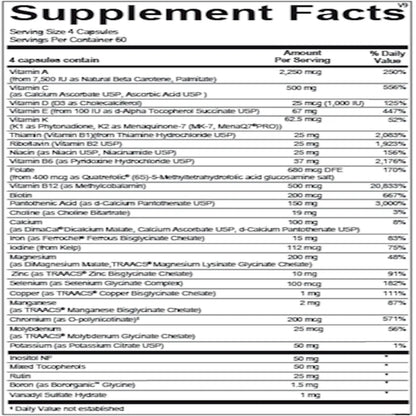 Alpha Base Capsules w/ Iron by Ortho Molecular Products