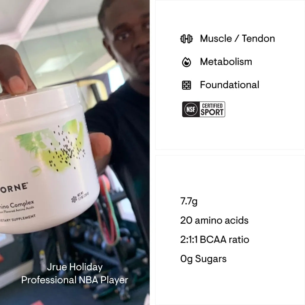 Thorne Amino Complex Lemon NSF for Muscles Health