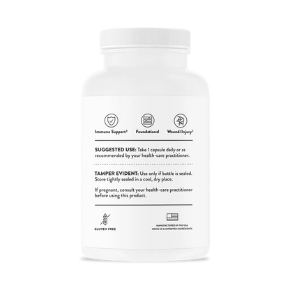 Buy Thorne Ascorbic Acid Vitamin C 60 Caps