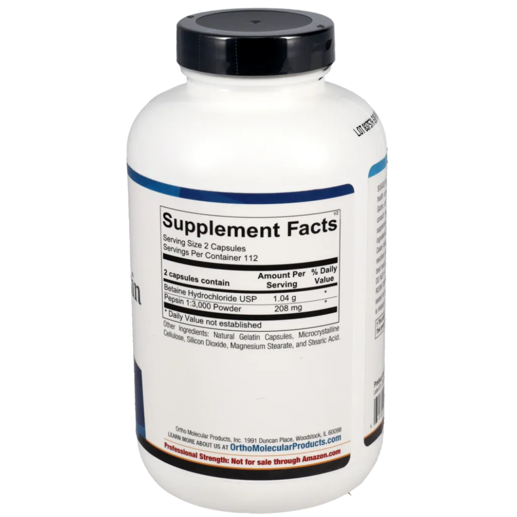 Betaine & Pepsin Ortho Molecular Products