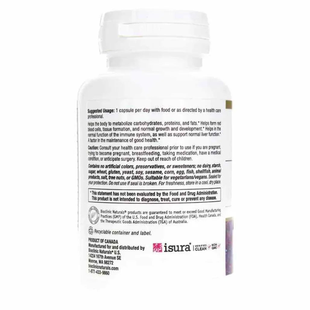Enhanced B Complex by Bioclinic Naturals - Support Liver Function