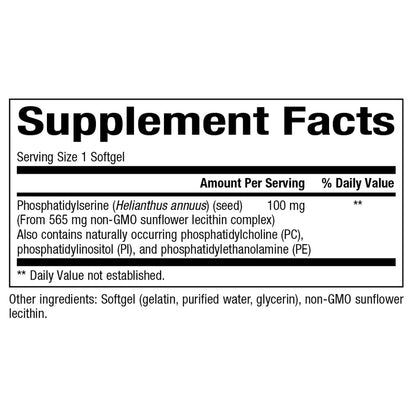 Phosphatidylserine 100mg Bioclinic Naturals
