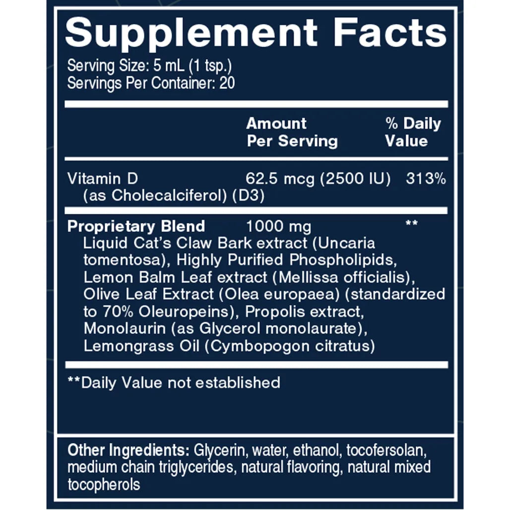 Quicksilver Scientific Cat's Claw V Max Ingredients