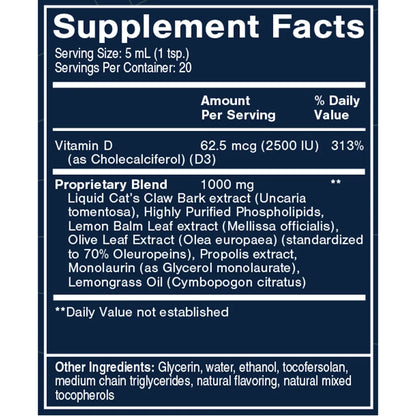 Quicksilver Scientific Cat's Claw V Max Ingredients