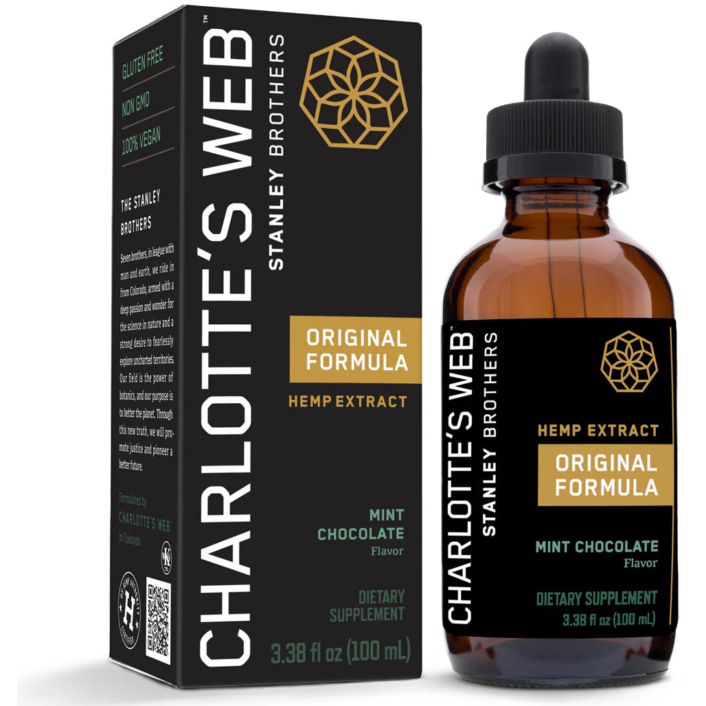 Charlotte's Web 50 mg Mint Chocolate - Supplement to support a calmness and focussed mind