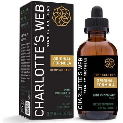 Charlotte's Web 50 mg Mint Chocolate - Supplement to support a calmness and focussed mind