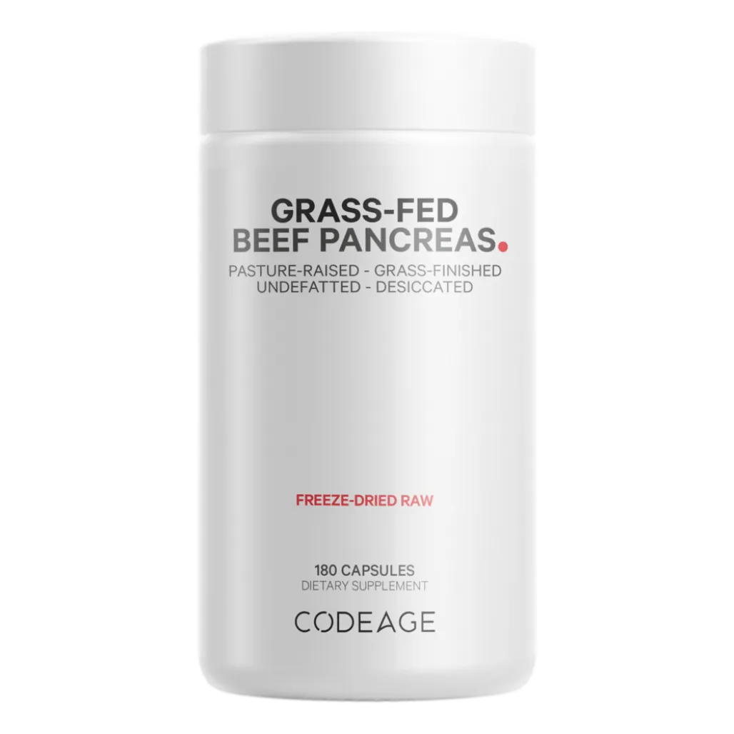 CodeAge Grass-fed Beef Pancreas - Support Pancreatic Health