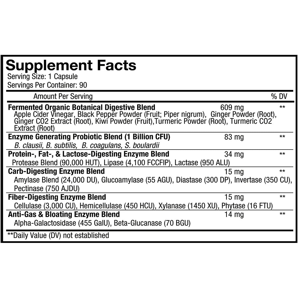 CodeAge Fermented Digestive Enzymes - Support Healthy Digestion