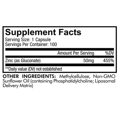 CodeAge Liposomal Zinc 50 -Support Healthy Immune System