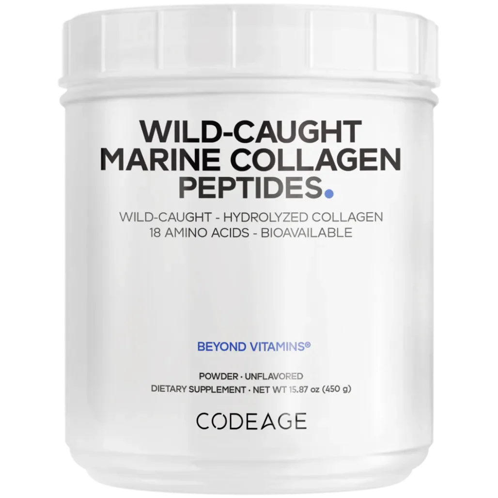 CodeAge Wild Caught Marine Collagen Peptides - Essential for Healthy Skin