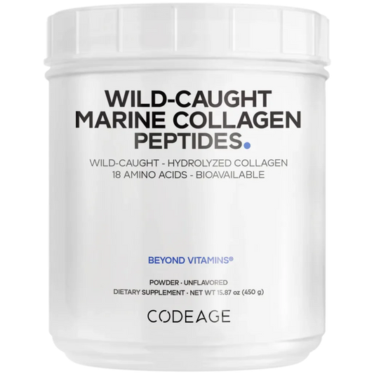 CodeAge Wild Caught Marine Collagen Peptides - Essential for Healthy Skin
