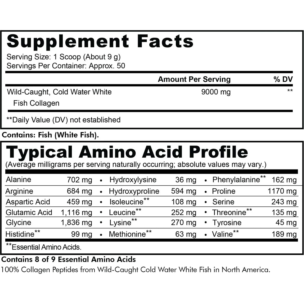 CodeAge Wild Caught Marine Collagen Peptides - Essential for Healthy Skin