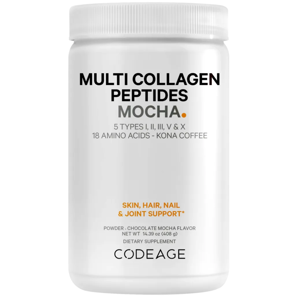 CodeAge Multi Collagen Peptide Kona Coffee - Boost Your Morning Routine