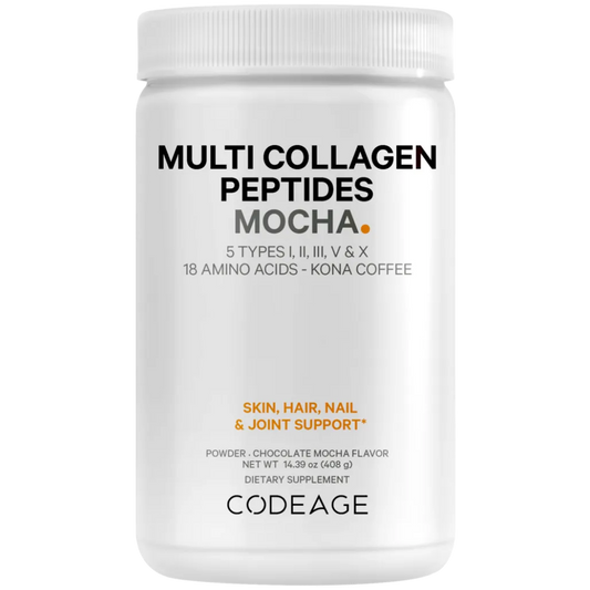 CodeAge Multi Collagen Peptide Kona Coffee - Boost Your Morning Routine