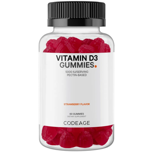 CodeAge Vitamin D3 Gummies - Help Assist in Calcium Absorption and Bone Growth.