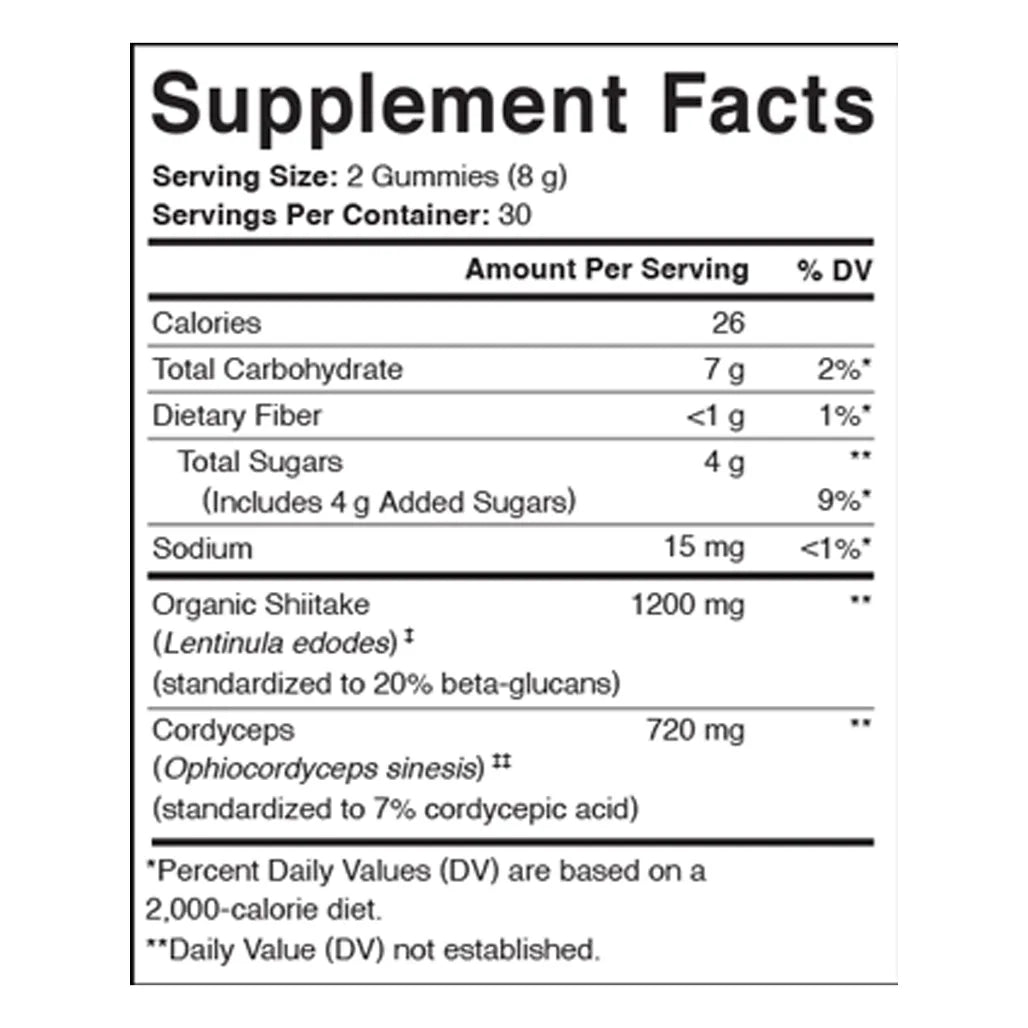 Cordyceps+Shiitake Energy Support Gummy-Charlotte's Web