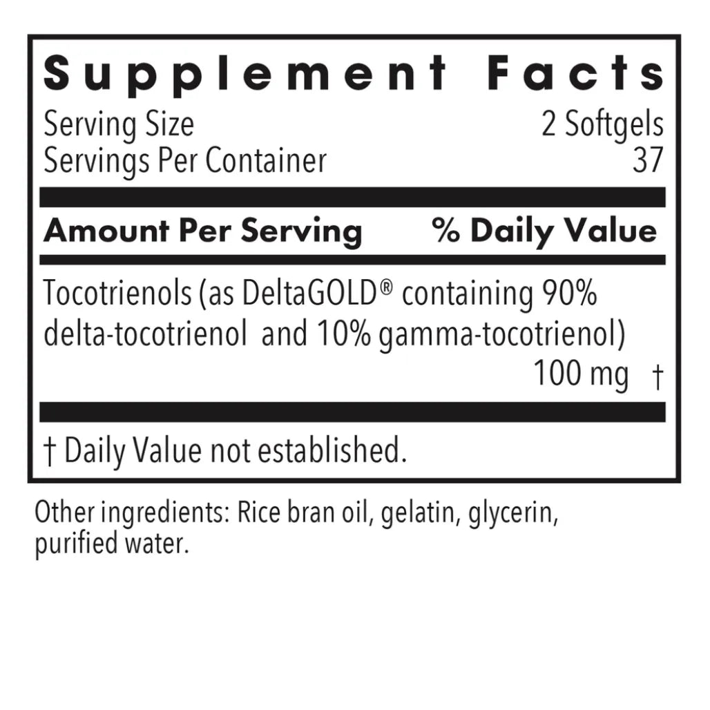 Delta Fraction Tocotrienols 50mg Allergy Research Group