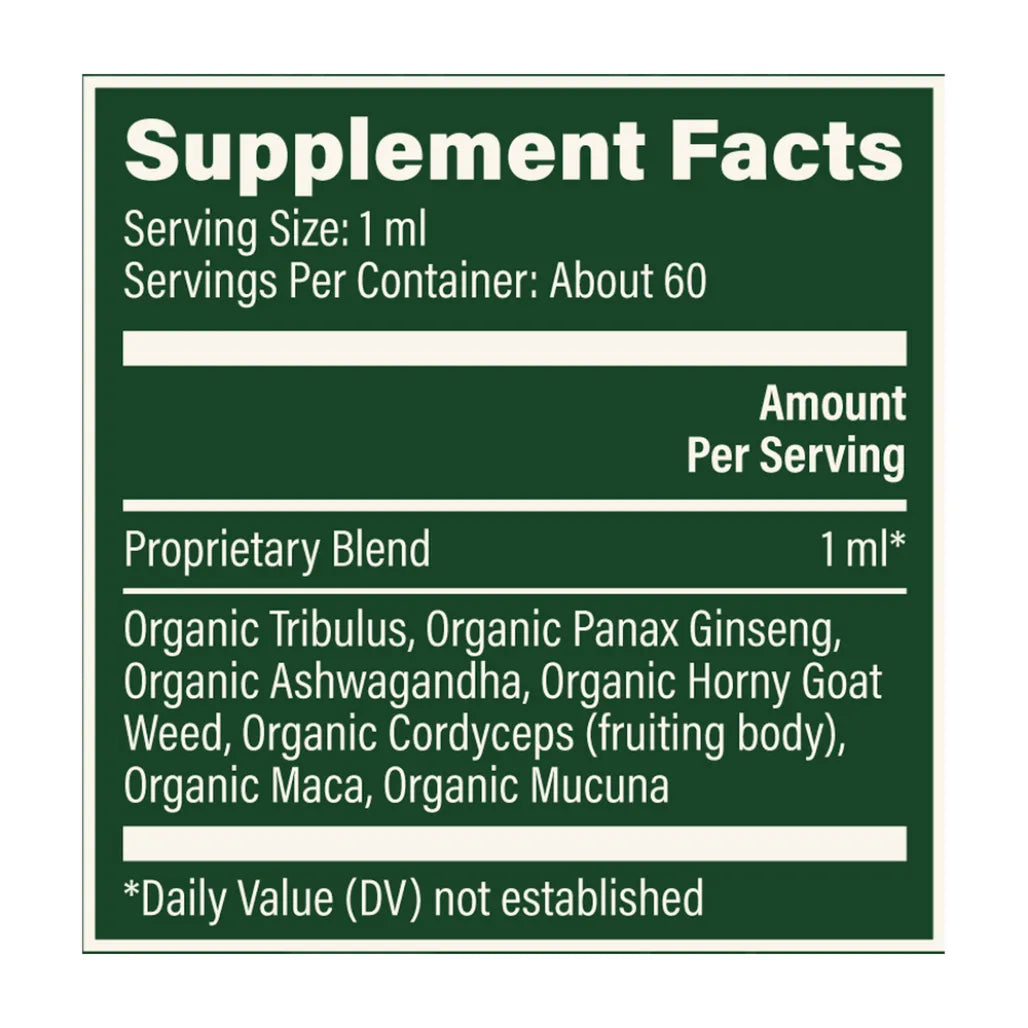 Global Healing Men's Hormone Support supplement facts