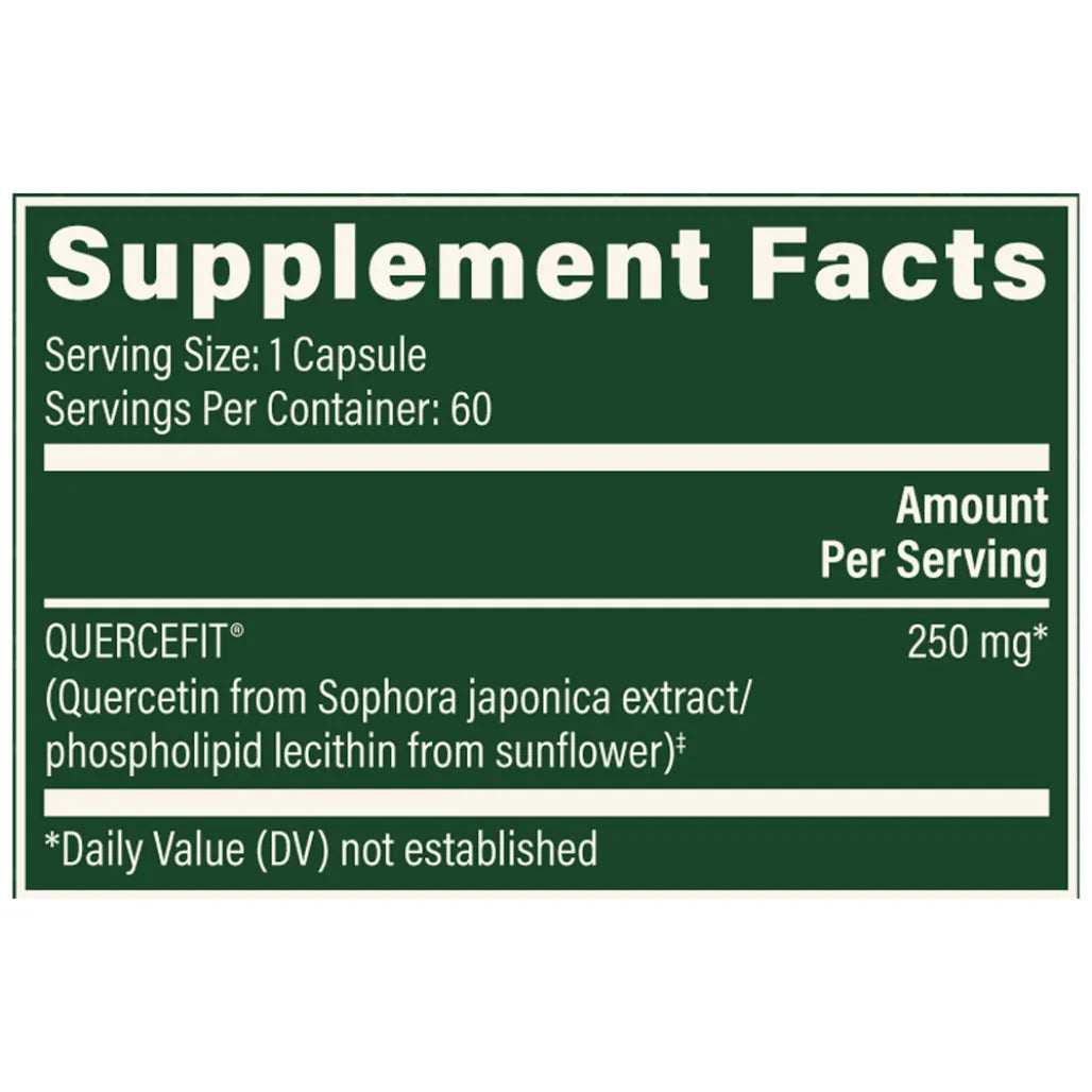 Global Healing Plant-Based Quercetin Supplement Ingredients