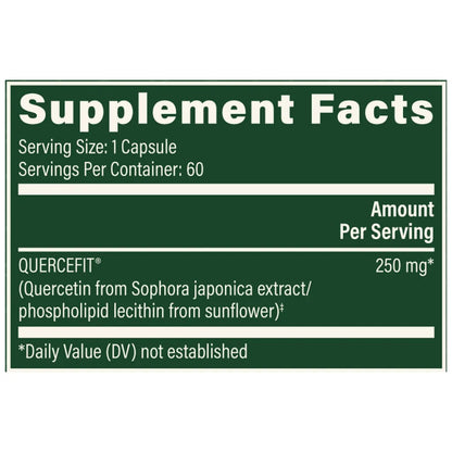 Global Healing Plant-Based Quercetin Supplement Ingredients