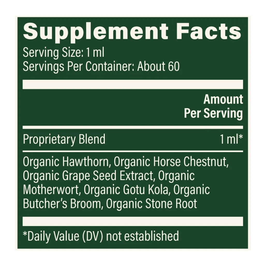 Global Healing Vein Health, Plant-Based - 2 oz